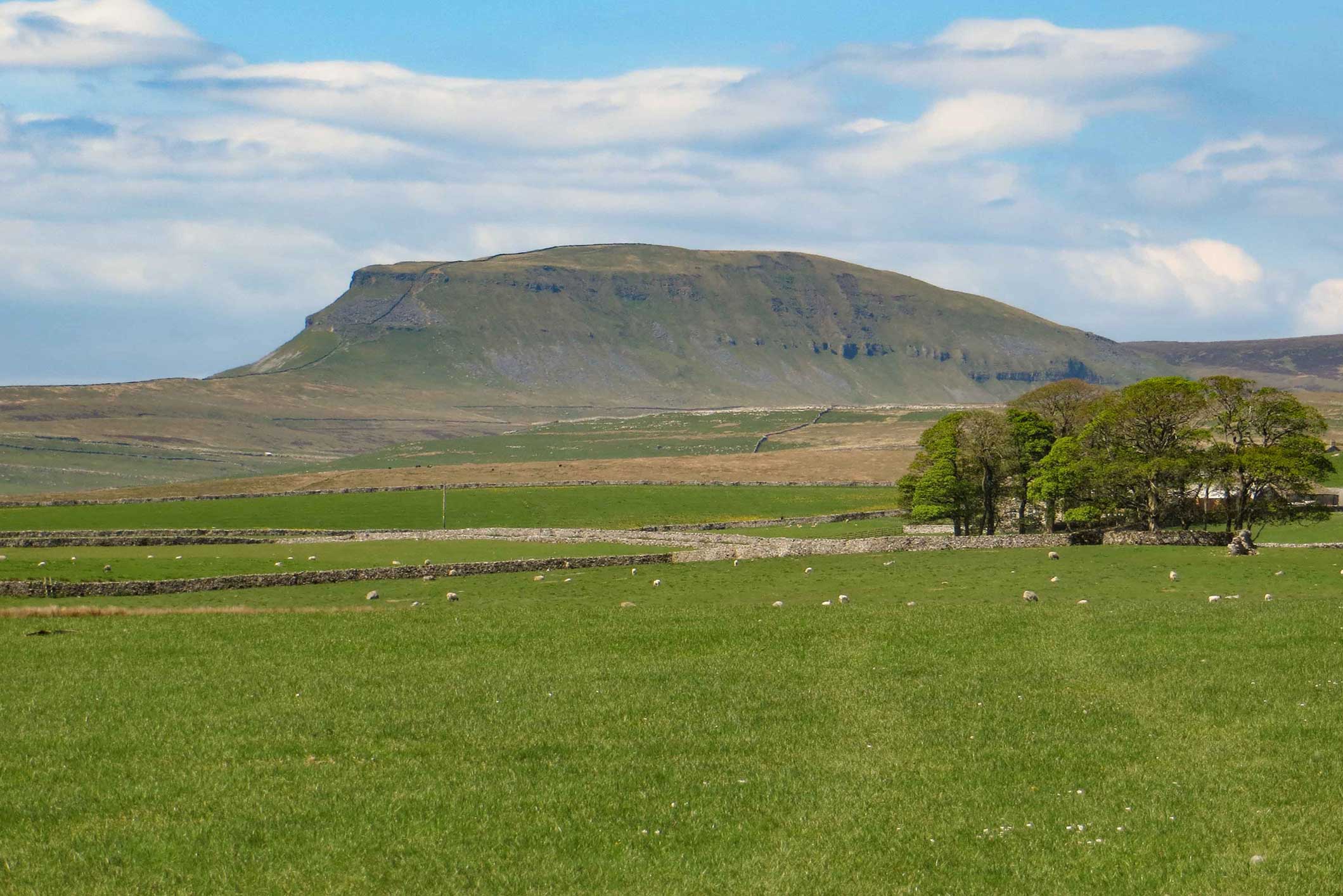 The Pen-y-Ghent mountain of the Yorkshire Three Peaks Challenge