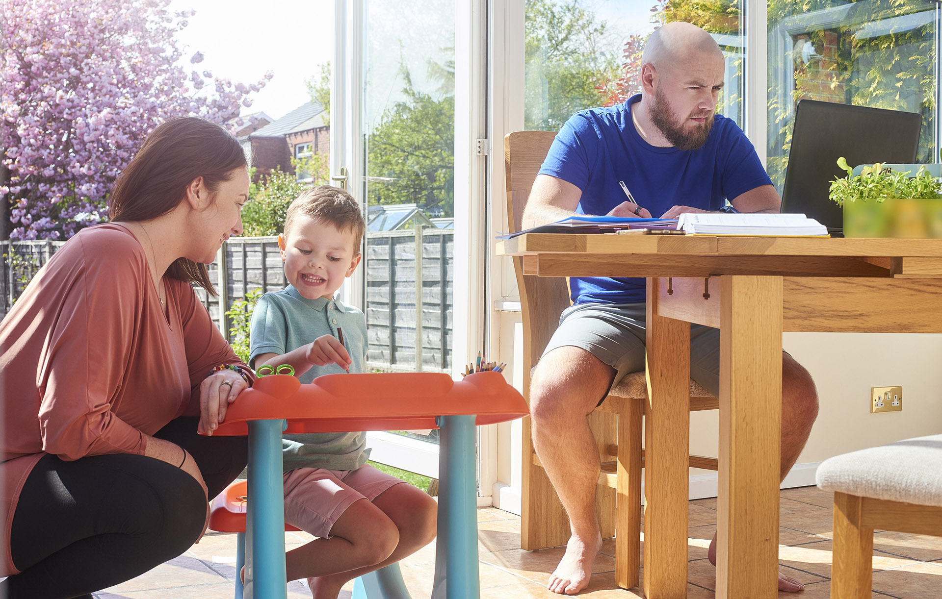Looking After Children and Yourself While Working From Home Gray