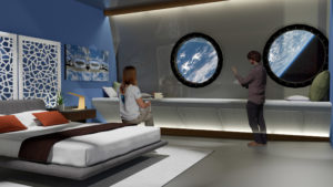 Space Hotel bedroom