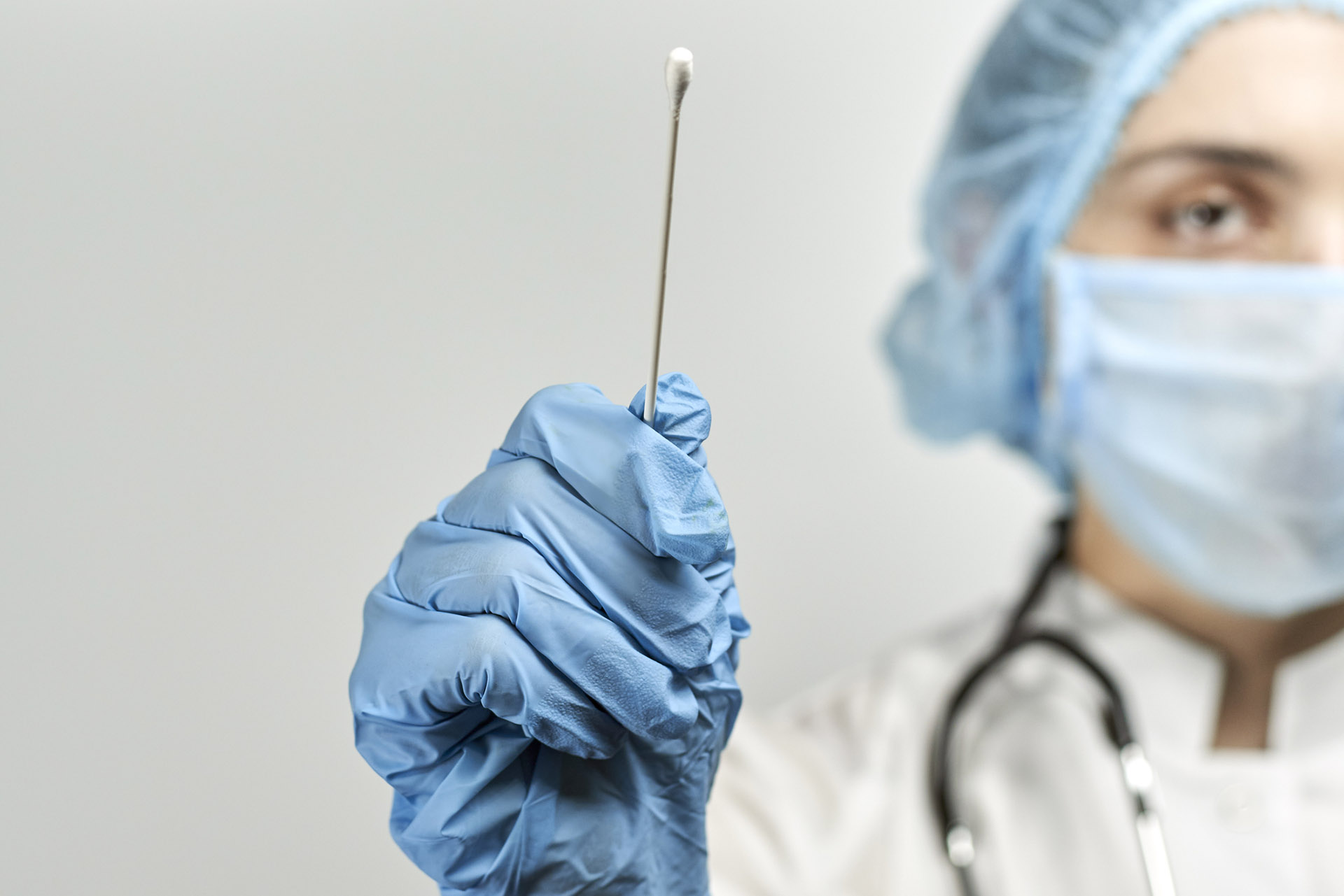 Coronavirus disease 2019 or COVID-19 test COVID-19 test swab