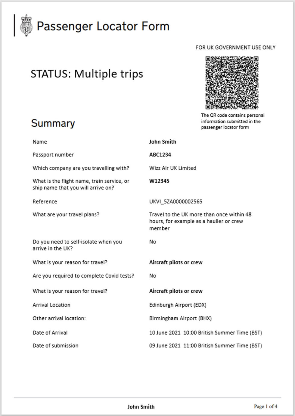 Passenger Locator Forms Gray Dawes Travel