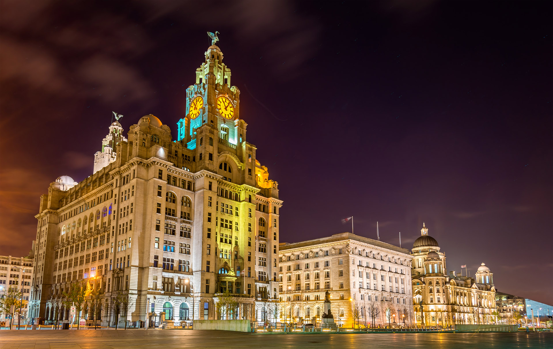 The Royal Liver, the Cunard Buildings Liverpool