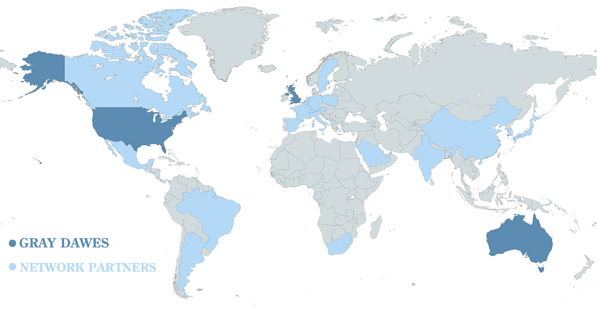 Global Partner Network map