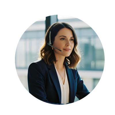 Circular photo of a young male engineer in blue overalls and a white hardhat touching the dials of a piped machine