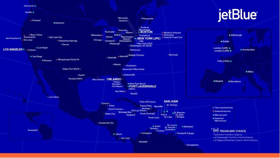 JetBlue-Map