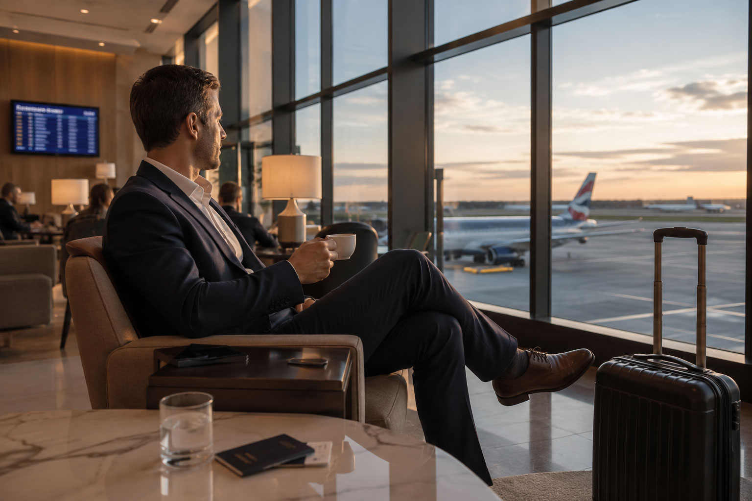 Airport at Golden Hour